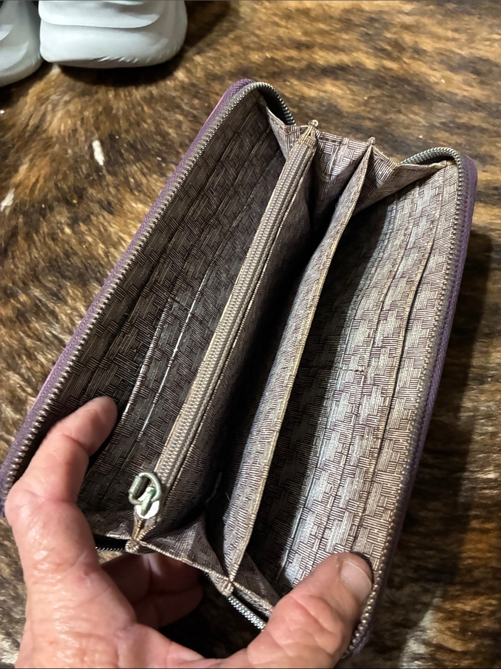 Hobo purple leather wallet - Picture 3 of 5